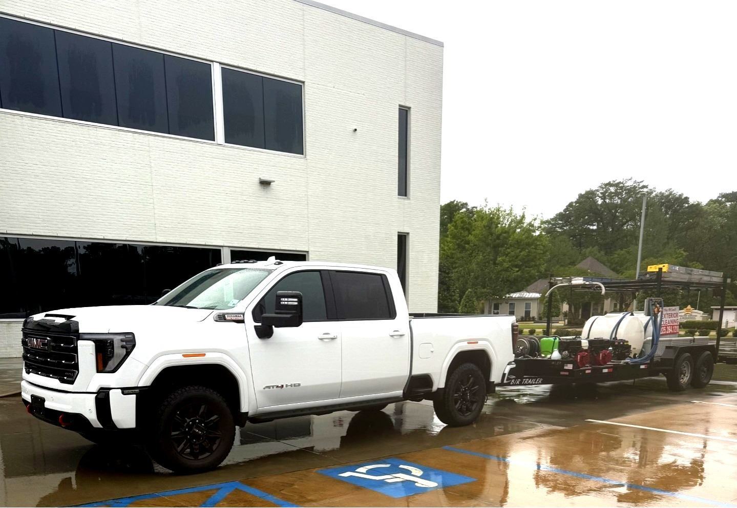 Cypress Pro Wash — pressure washing rig and truck